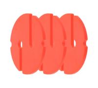 SHINEOFI 3 Pezzi Marcatore Tondo per Corda Immersione Arancione in ABS | Guida Direzionale, Compatto e Portatile, Visibilità Elevata per Snorkeling e Immersioni Tecniche