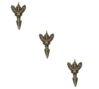 SHINEOFI 3 Pezzi Pestello Demone Con Fibbia Appesa Ciondolo Che Allontana Il Male Chiave Artigianato Portachiavi Ornamento Portachiavi Vajra Pendenti Mini Vajra Antico Ciondolo Vajra Ottone