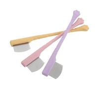 SHINEOFI 3 Pezzi Pettine per Toelettatura Viso per Cani e Gatti Setole in Acciaio Inox e Manico in Abs, Rimuove Efficacemente le Macchie di Lacrime, la Pulizia Domestica e Bagno degli