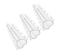 SHINEOFI 3 Pezzi Stampi per Cetrioli da Giardino Forma di Cuore Modelli per Crescita e Formatura Verdure Strumenti Leggeri e Flessibili per Giardino Personale