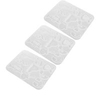 SHINEOFI 3 Pezzi Stampo in Silicone per Resina per Orecchini Musicali Forme di Pianoforte, Chitarra e Nota Musicale, per Artigianato Creativo e Fiere Culturali