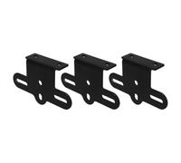 SHINEOFI 3 Pezzi Supporto per Riflettore Posteriore per Bicicletta in Lega di Alluminio Nero Morsetto Fisso, Facile da Installare, per Mountain Bike e Uso Notturno Sicuro