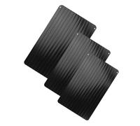 SHINEOFI 3 pezzi Vassoi Scongelamento Rapido in Alluminio con Scanalature per Drenaggio Liquidi Tavole Sbrinamento Carne e Alimenti Surgelati Strumenti Cucina Multifunzione Dimensioni S