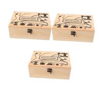 SHINEOFI 3 Pz Scatola da Cucito in Legno Delicato Cesto di spilli Macchina da Cucire per Tavolo Fili Astuccio Stich portautensili per Cucire scatole da Cucito con Scomparti di Legno