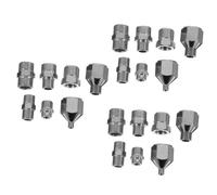 SHINEOFI 3 Set Accessori per aerografo sgancio rapido dell'aerografo aerografo Senza Fili valvola Adattatori per aerografo Adattatori per compressore aerografo Adattatore connettore Metallo