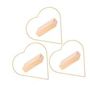 SHINEOFI 3 Set Ferro per Rete da Sogni per Decorazione Artigianale Forma di Cuore e Mezzaluna per Tavolo e Arredamento Creativo