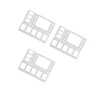 SHINEOFI 3 Set La Pellicola Muore Carta Fustellato Tagli Macchina Fustellatrice Morire Fabbricazione Lavorazione dei Metalli Fustelle per La Casa Fustellatura Silver Acciaio Inossidabile