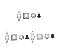 SHINEOFI 3 Set Lama Per Girare Il Legno Cutter Attrezzi Da Macchinista Chiave Composto Frese Inserti Per La Lavorazione Del Legno Lama Quadra in Carburo Di Tungsteno Argento 4 Pezzi*3