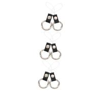 SHINEOFI 3 Set Metallo Per Con Laccio Antiscivolo Portachiavi E Decorativo Per Telefoni Fotocamere E Accessori Elettronici 2 Pezzi*3