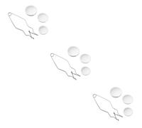SHINEOFI 3 Set Morsetto per crogiolo pinze d'oro crogiolo per la Fusione pinzette da Laboratorio Pinza per Gioielli Utensili attrezzo Morsetto per crogioli circolari crogioli tenaglie