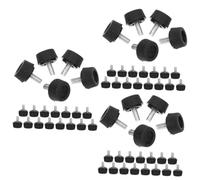 SHINEOFI 3 Set Piedini Regolabili Regolabile Livellatori Da Tavolo Regolabili Livellamento Gambe Del Tavolo Regolabili Alzate Per Gambe Del Tavolo Piede Acciaio Inossidabile Nero 20 Pezzi*3