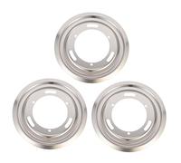 SHINEOFI 3 Set Vassoi Per Piano Acciaio Inossidabile Per Gas Antiscivolo Design E Resistente Per E Ristoranti 3 Pezzi * 3