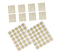 SHINEOFI 300 Pezzi Adesivi Rotondi Oro Autoadesivi Scratch Off per Biglietti Rasoio Diy Etichette Coprenti Resistente con Rivestimento per Giochi e Attività Educative