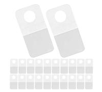 SHINEOFI 300 Pezzi Linguette Adesive Trasparenti con Foro Rotondo, Ganci di Plastica Autoadesivi per Etichettatura e Esposizione Negozi al Dettaglio, Soluzione Salvaspazio per Packaging