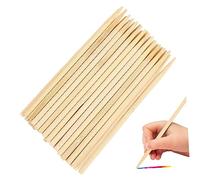 SHINEOFI 30pezzi Bastoncini Legno Per Disegno Scratch Off Penne Bambù Per Arte E Fai Da Te Strumenti Per Disegnare E Creare Per Adulti