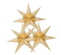 SHINEOFI 3pezzi Lanterna Stella Carta Paralume Punte Coprilampada Stella Traforata Per Decorazione Inclusi Per Camera Da Letto e Soggiorno