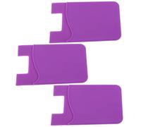 SHINEOFI 3pezzi Portafoglio Adesivo per Telefono Posteriore Supporto per Cellulare Custodia Adesiva per Cellulare Design Sottile e Flessibile Realizzato in Silicone Antiscivolo