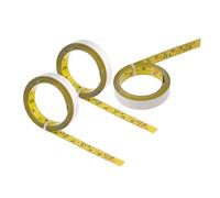 SHINEOFI 3Roll Adesivo in Acciaio Righello Autoadesivo con Scala Imperiale e Misuratore per Lavori Falegnameria e da Disegno