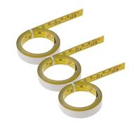 SHINEOFI 3Roll Adesivo Misuratore in Acciaio Righello Autoadesivo con Scala Imperiale e Resistente per Lavori Falegnameria e da Disegno