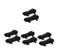 SHINEOFI 4 Paia Cuscino del Bracciolo della Sedia Sedia da Ufficio Ergonomica Braccioli Gomito Poltrone Auto Cuscino Gomito per Scrivania Regolabile Estensibile Bracciolo Gel Peluche Black