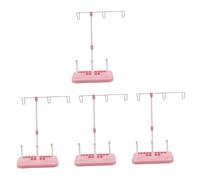 SHINEOFI 4 Pezzi Accessori per Macchine da Cucire domestiche portafilo ad ASSE Macchina tagliacuci portafilo a Tre Fili (portafilo Rosa) Wire clamp Sewing Machine Tessuto cucitrice