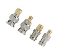 SHINEOFI 4 pezzi Adattatore Sma J Bncq per Antenne Dispositivi Wireless e Stazioni Radio Uhf Vhf Resistente e Facile Usare
