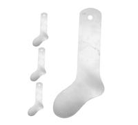 SHINEOFI 4 Pezzi Calzino Shaping Board Calzini Bloccanti per Maglia Telaio Tessitura Alluminio Argento