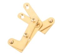 SHINEOFI 4 Pezzi Cerniere Nascoste per Porte con Albero Pivot Cerniere Rame per Porte Vetro e Accessori Segrete e Mobili Eleganti