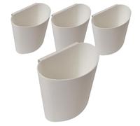 SHINEOFI 4 pezzi Cestini Appendibili in Plastica Resistente per Carrello da Salone Organizer Sospeso Multiuso per Cucina Ufficio e Pulizie Contenitori Compatti per Spazi Salvaspazio