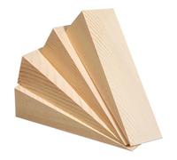 SHINEOFI 4 Pezzi Cuneo Fermaporta in Legno Triangolare Beige Superficie Liscia e Facile Installazione, Blocco per Porte e Distanziatore per Binari, Accessorio per Forniture Porte