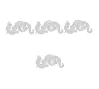 SHINEOFI 4 Pezzi Drago Fustella Ginkgo Fustella Creazione di Biglietti Drago Timbro Drago Fustella Taglio Drago Scrapbooking Timbro Taglierine Decorazione Making The Cut Store Draghi Foto