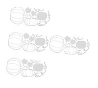 SHINEOFI 4 Pezzi Fai da Te Mini Zucca Metallo Acciaio al Carbonio Coltello Stampo Carta Arte goffratura Incisione Coltello da Taglio Stampo Fondente Morire illuminata Fustella Halloween