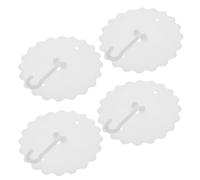 SHINEOFI 4 pezzi Ganci da Soffitto in Abs per Zanzariere Cupola Ganci Adesivi Resistenti per Camera da Letto e Parete Facili da Installare e Stabili per Tendaggi Sospesi