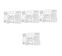 SHINEOFI 4 Pezzi Il Dell'indipendenza Muore Talee Libro di Scarto Fustellati di Carta Fare Il Negozio di Taglio Fustelle per Scrapbooking Rottame Morire Acciaio al Carbonio Silver