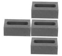SHINEOFI 4 Pezzi Kit Prova Muffa Argilla Argentata Stampo d'oro Fuso Strumento per attorcigliare Il Filo Macchina per la Fusione dell'oro Stampo per fondere Stampo d'Argento Fuso Grafite