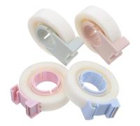 SHINEOFI 4 Pezzi Nastro Correttore Invisibile Trasparente Scrivibile con Dispenser Ricaricabile Nastro Adesivo per Correzione Errori Studenti Ufficio Scuola