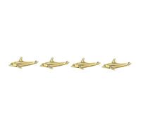 SHINEOFI 4 Pezzi ornamenti di delfini incantesimi corallo ganci girevoli moschettoni portachiavi simpatici portachiavi cute ciondolo in ottone fai da te delicato ciondolo portachiavi rame