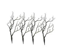 SHINEOFI 4 Pezzi Ramo di Albero simulato Ornamento dei Rami degli Alberi ramoscelli Artificiali per vasi steli essiccati Artificiali ramoscelli per la Lavorazione Ramo di Vaso PVC Green