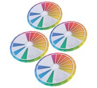 SHINEOFI 4 Pezzi Ruota dei Colori Professionale su Carta Rappresentazione Accurata e Durata Eccezionale, Guida alla Miscelazione per Artisti Unghie e Pittori