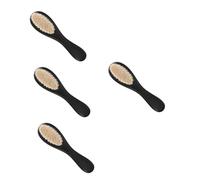 SHINEOFI 4 Pezzi Spazzola Per Lana Per Grattacapo Del Cuoio Capelluto Toelettatura Per Scrubber Districare La Spazzola Per Lavaggio Infantile Lana Vergine Black