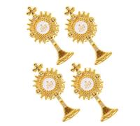 SHINEOFI 4 Pezzi Spilla da Colletto Religiosa in Lega di Zinco Oro Design Elegante, Accessorio Versatile e Resistente per Vestiti da Festa e Celebrazioni per Ragazzi e Ragazze