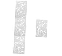 SHINEOFI 4 Pezzi Stampo Coltello Fai da Te Fustelle per Feste Carta Fabbricazione Morire Solid mentalite Toy i Che tagliano muoiono Strumento Artigianale Acciaio al Carbonio Silver
