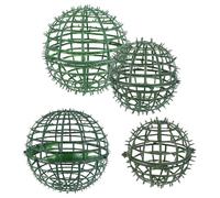 SHINEOFI 4 Pezzi Supporto per Palline di Fiori e Cornice Decorativa Floreale, Verde, Plastico, Robusto e Resistente all'Usura, per Soggiorno e Camera da Letto
