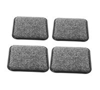 SHINEOFI 4 Pezzi Tappetino antiscivolo sottobicchieri per mobili resistenti all'usura tappi del letto gamba Accessorio per la casa sottobicchieri per pavimenti plastica Brown