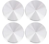 SHINEOFI 4 Pezzi Torta Di Alluminio Numero Cerchio Disco Polacco Circolare Tavoli Solido Cenare Adattatore Da Tavolo in Silver Lega Di Alluminio