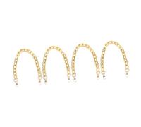 SHINEOFI 4 Pezzi Tracolla Diagonale a Catena per Borsa a Tracolla Portatile a Forma di a Catena Spessa Versatile Oro alla Moda Spalla Tracolla per Borsa a Catena Golden Acrilico
