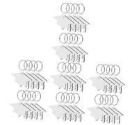 SHINEOFI 4 Set 4 Set Portachiavi con Berretto da Laurea Portachiavi A Sublimazione Ciondolo Portachiavi Portachiavi A Sublimazione Ornamento Portachiavi Laurea Decorazione 8 Pezzi * 4