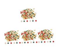 SHINEOFI 4 Set Accessori Decorativi per Rivetti per Borse con Bottoni Rivetti A Semicerchio Collana di Conchiglie Collana di Perle Rotonde Bianche Borchie Collane di Perle Lega 60 Pezzi * 4