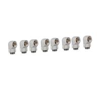 SHINEOFI 4 Set Adattatore Per Raffreddamento Pc Giunto Angolare Rotante Ottone Connettore Per Tubazioni Rigide E Petg Per Raffreddamento Computer 2 Pezzi*4
