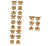 SHINEOFI 4 Set Bottoni per Cardigan per Guanti Antiperforazione Ago per Ricami Accessori Cucito Coperture Professionali Ditali Ad Anello A Punto Croce Metallo 6 Pezzi * 4